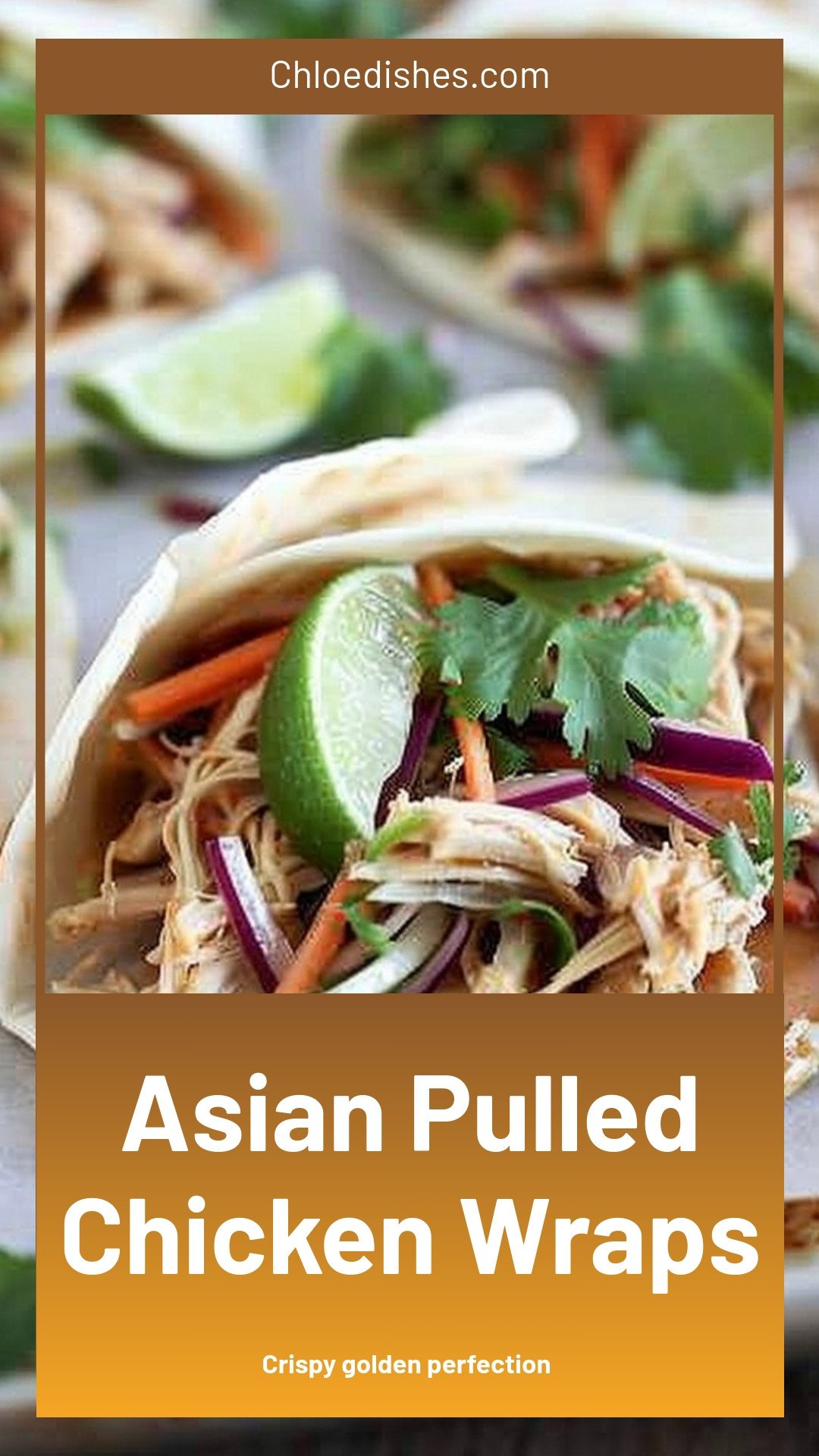 Asian Pulled Chicken Wraps