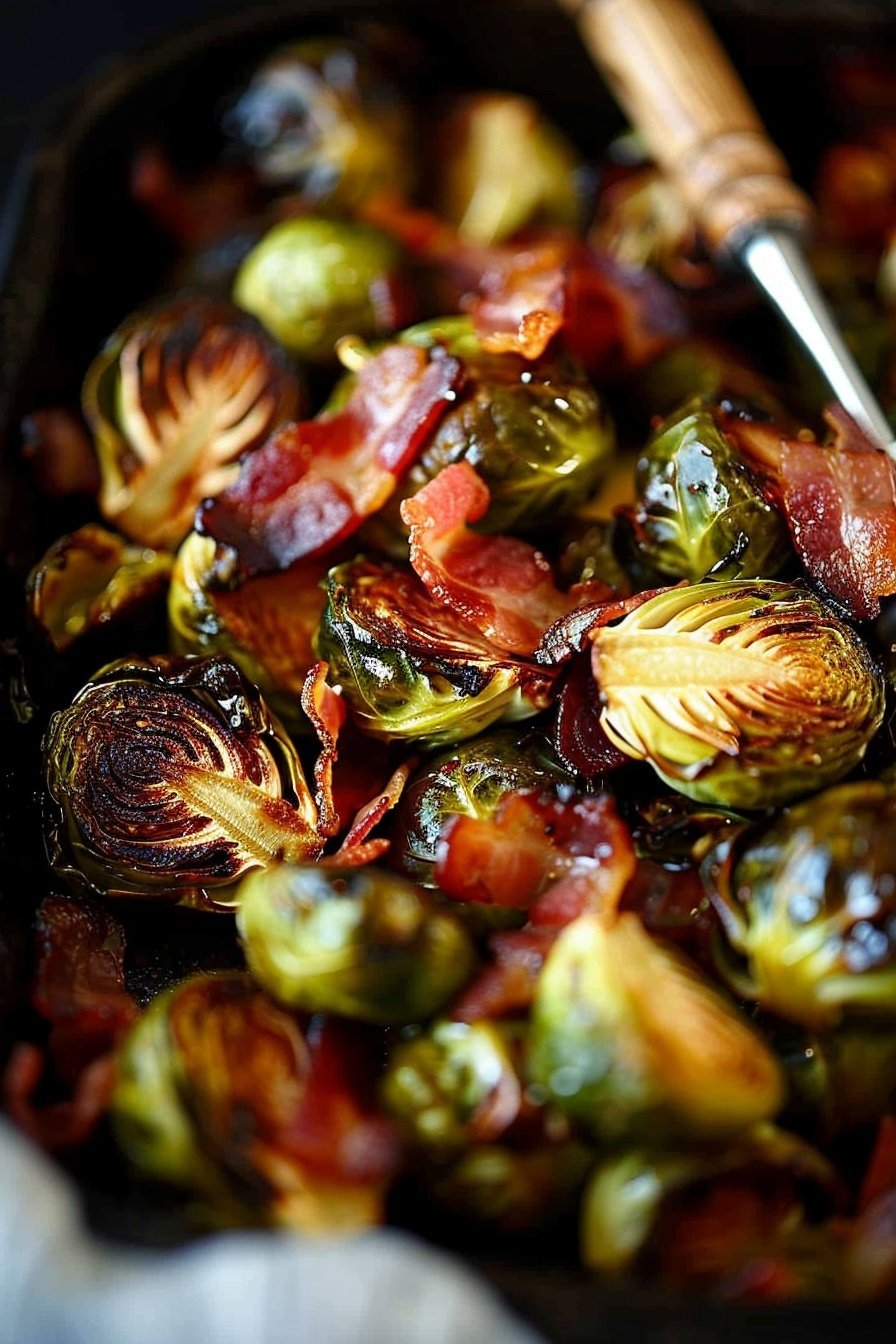 Bacon Glazed Brussels Sprouts