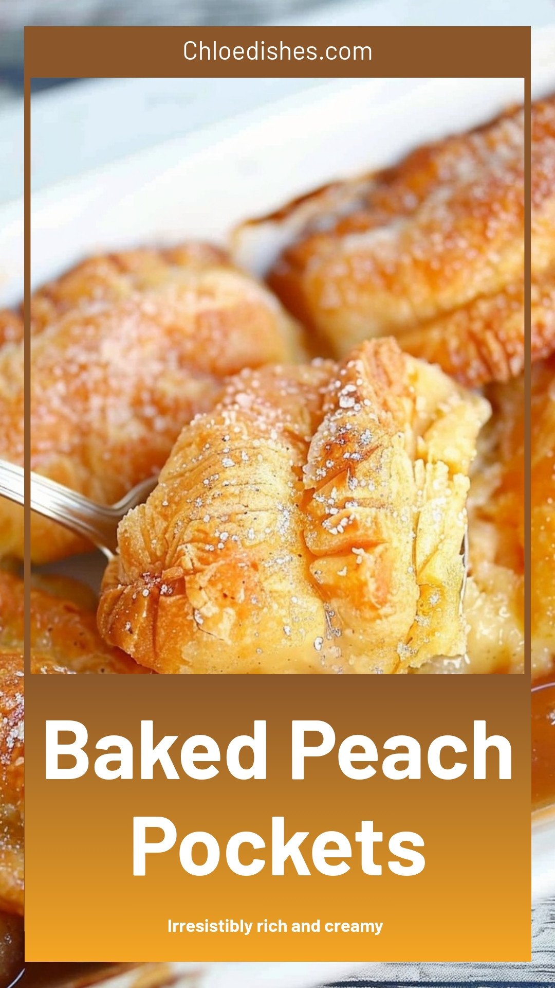 Baked Peach Pockets