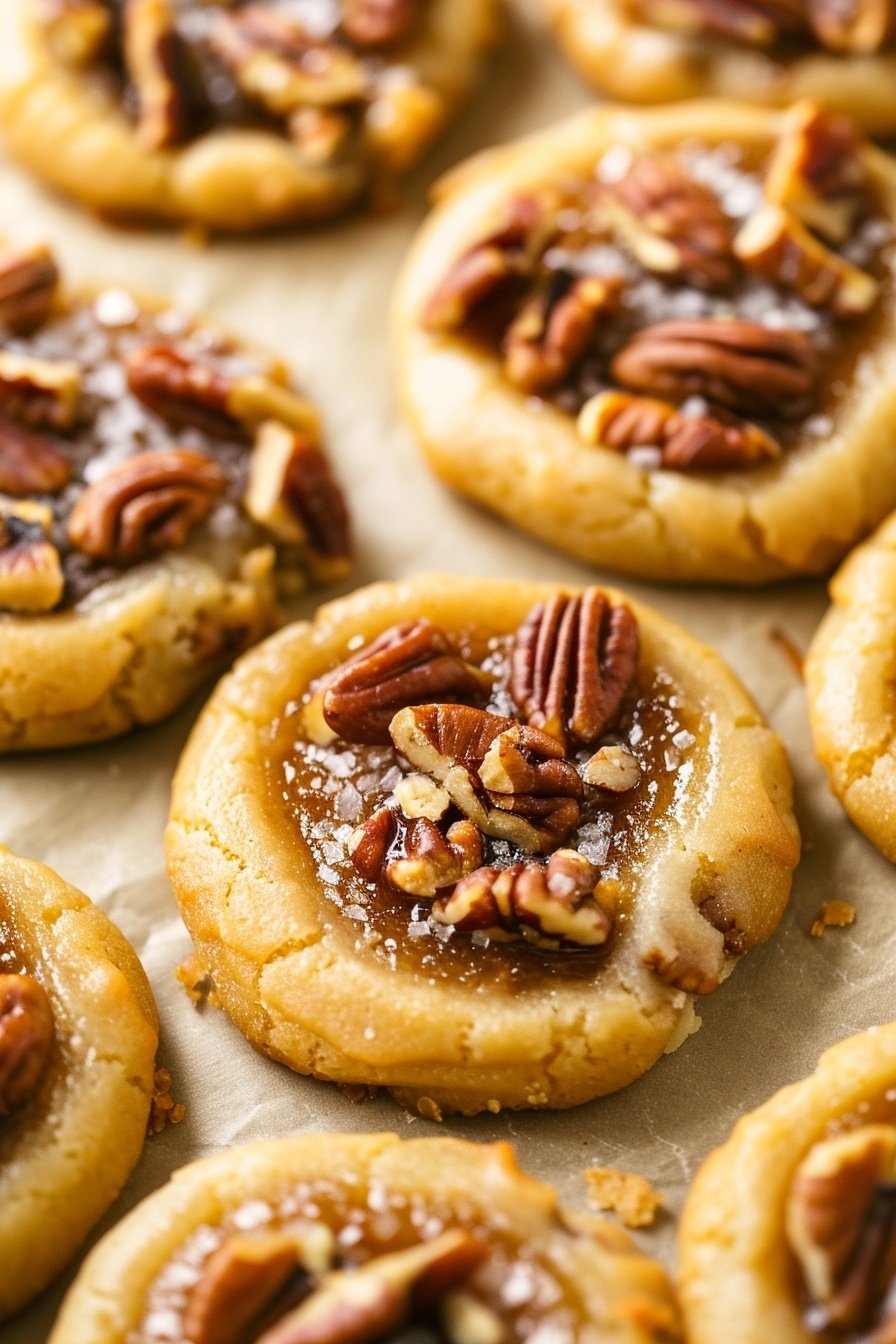 Buttery Pecan Thumbprint Bites