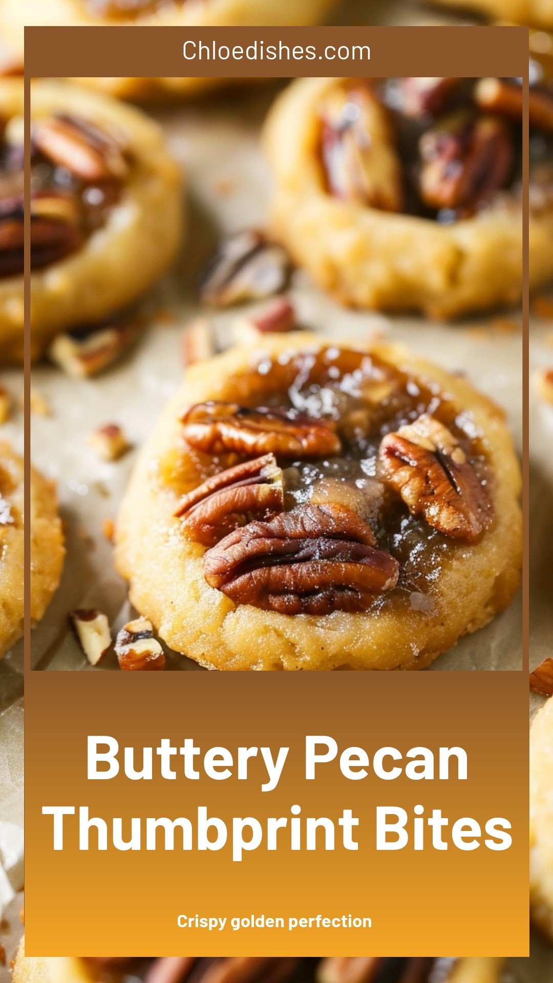 Buttery Pecan Thumbprint Bites
