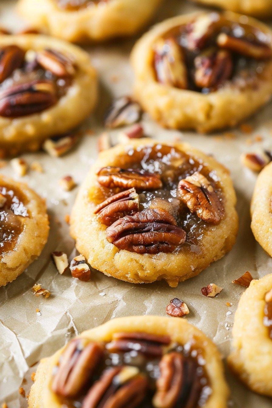 Buttery Pecan Thumbprint Bites