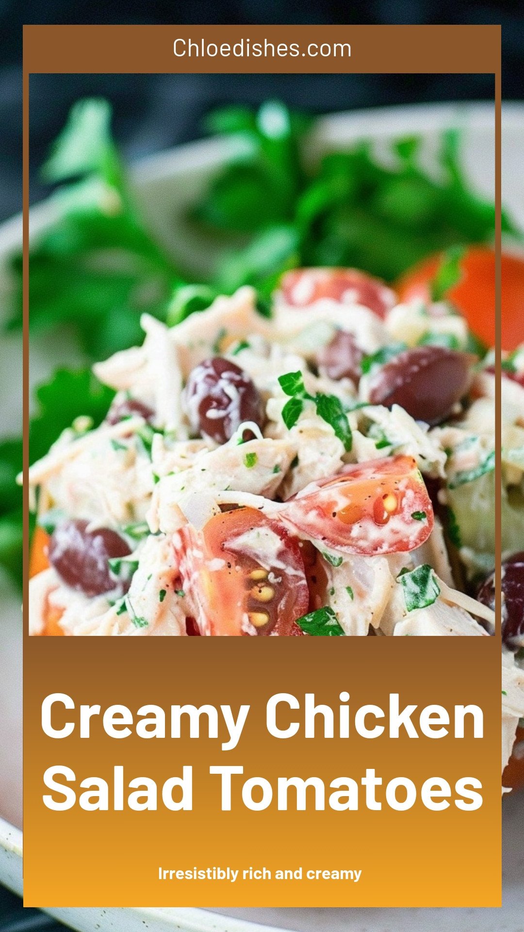 Creamy Chicken Salad Tomatoes