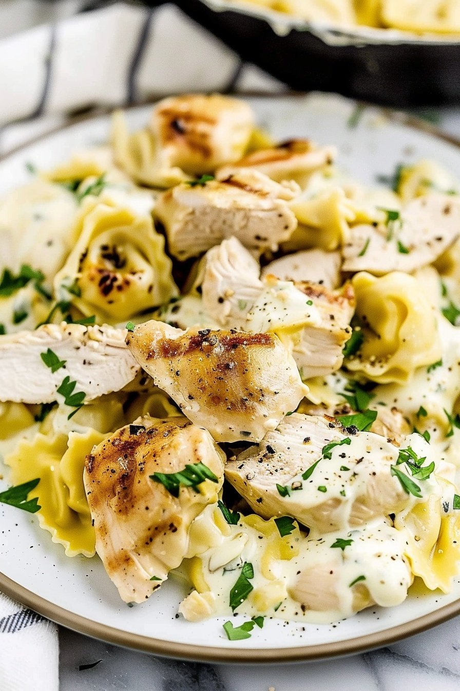 Creamy Grilled Chicken Tortellini