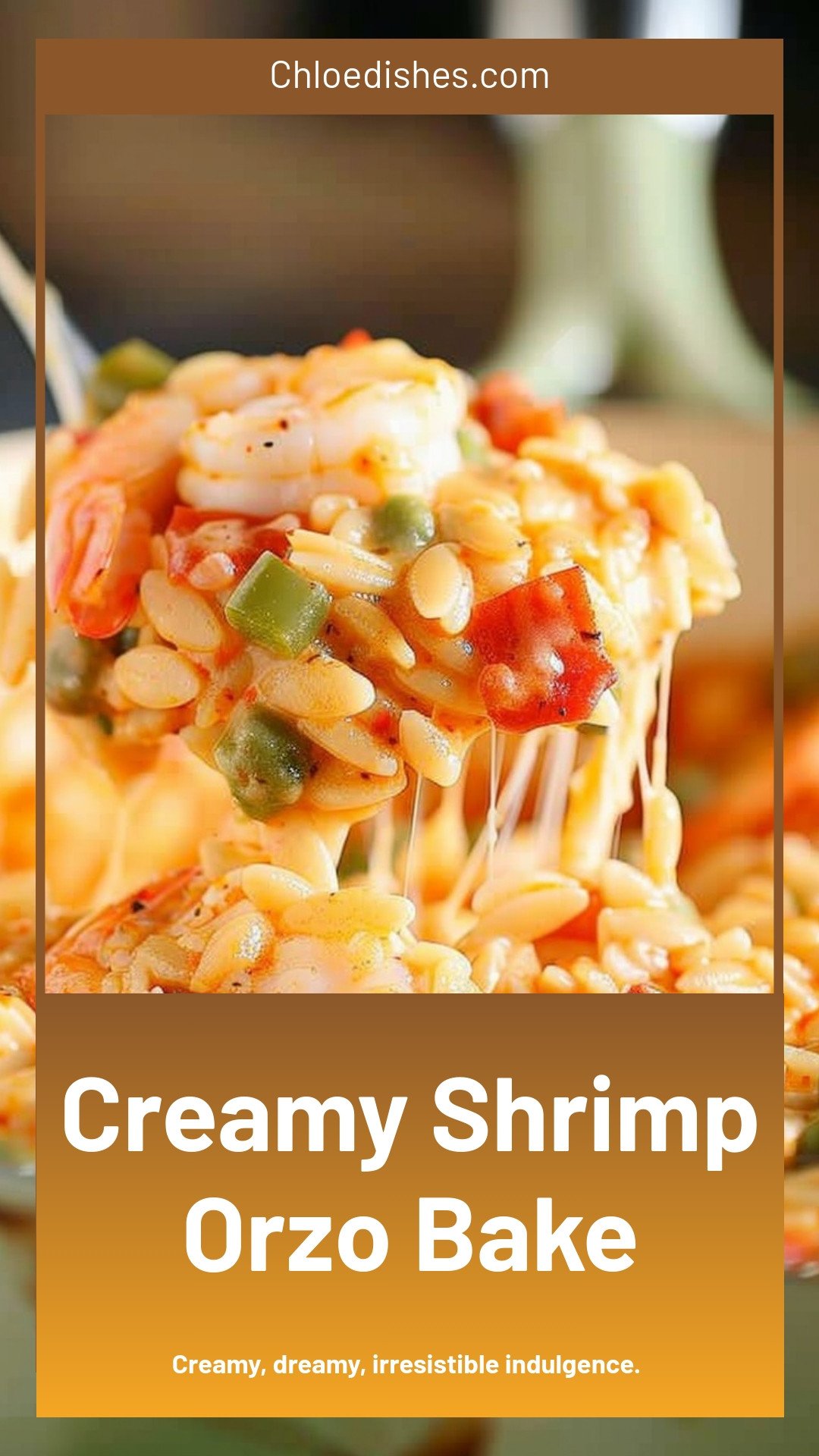 Creamy Shrimp Orzo Bake