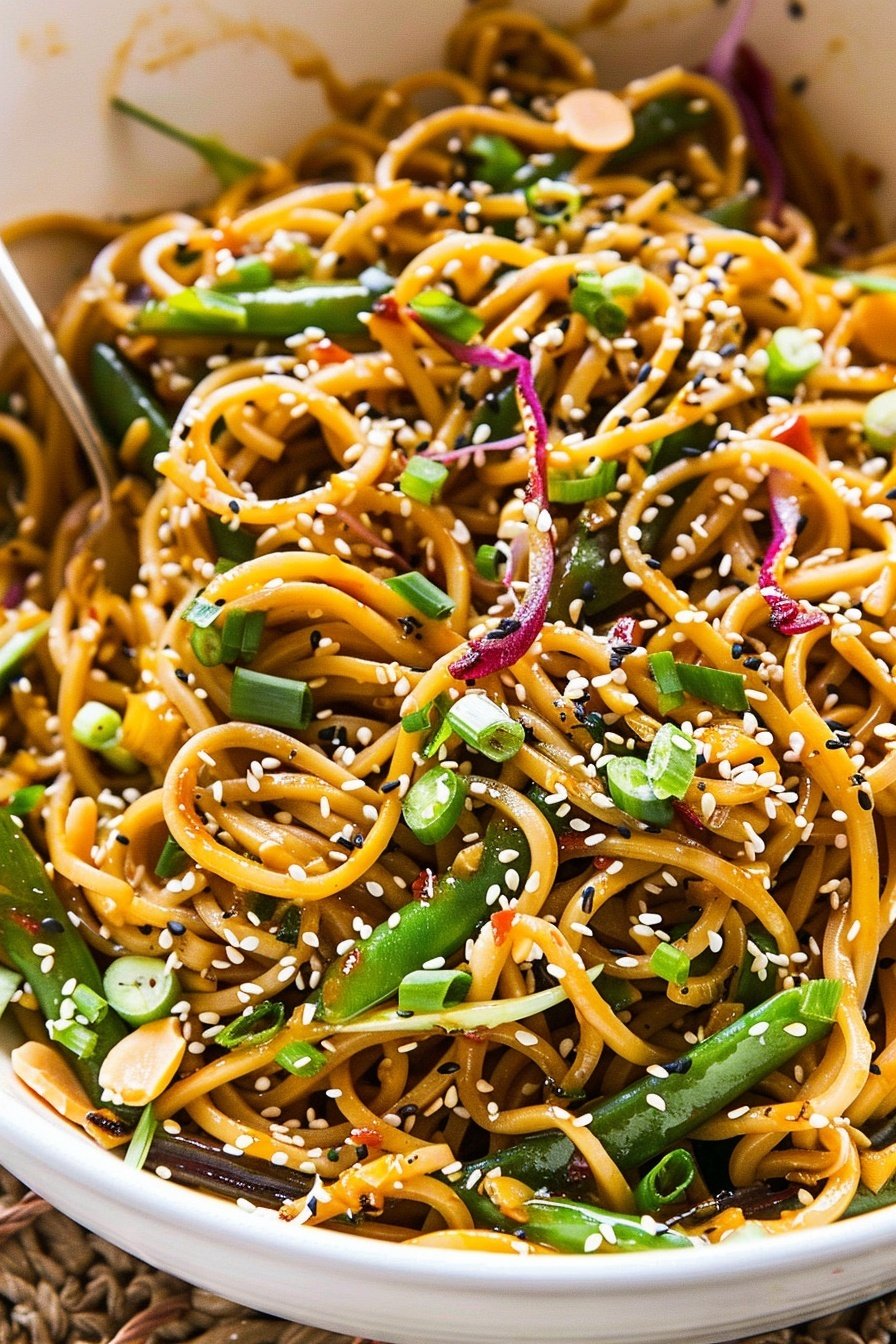 Fiery Sesame Noodle Toss