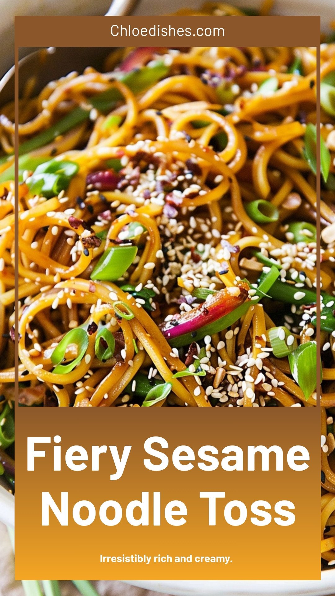 Fiery Sesame Noodle Toss