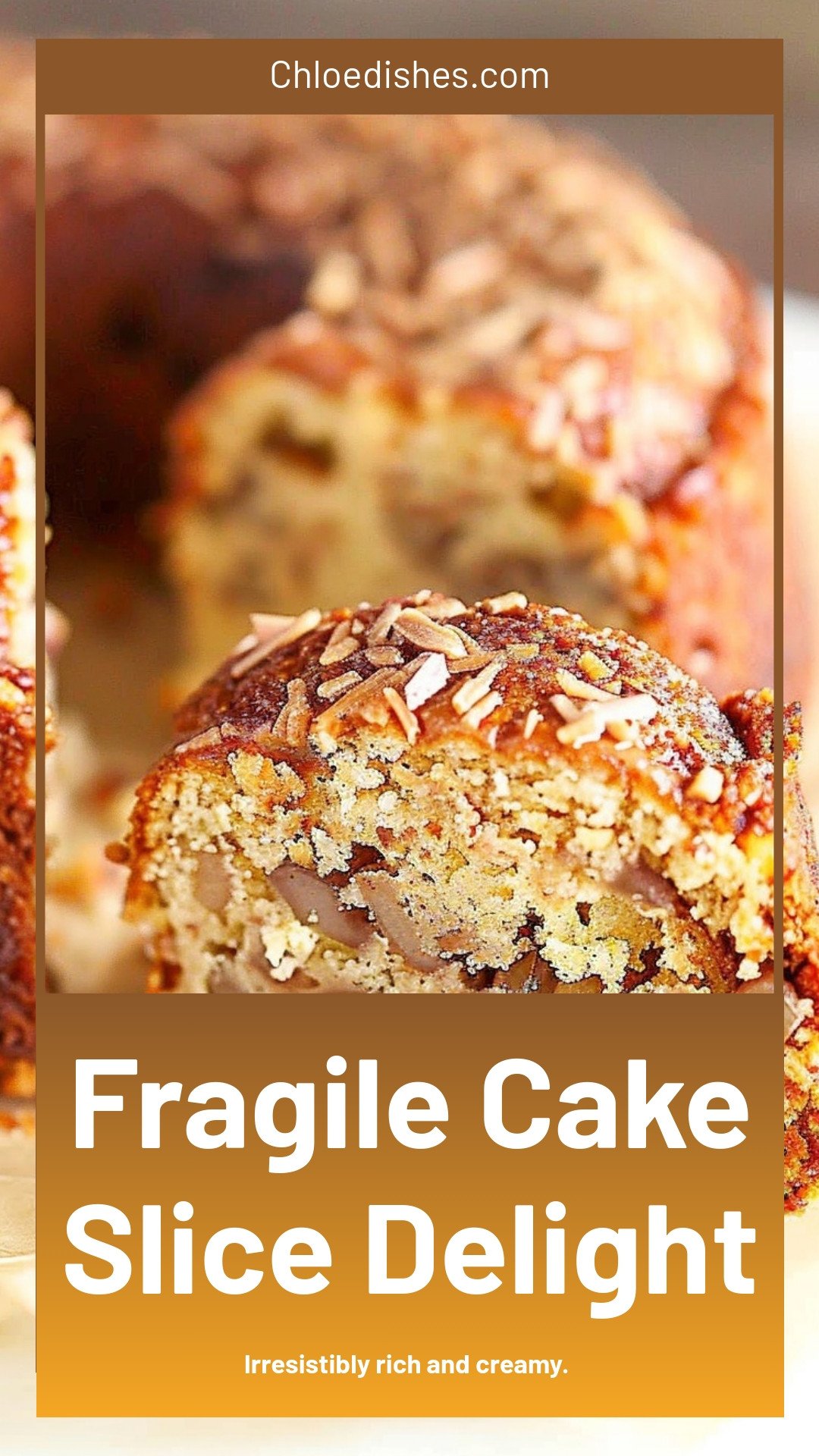 Fragile Cake Slice Delight