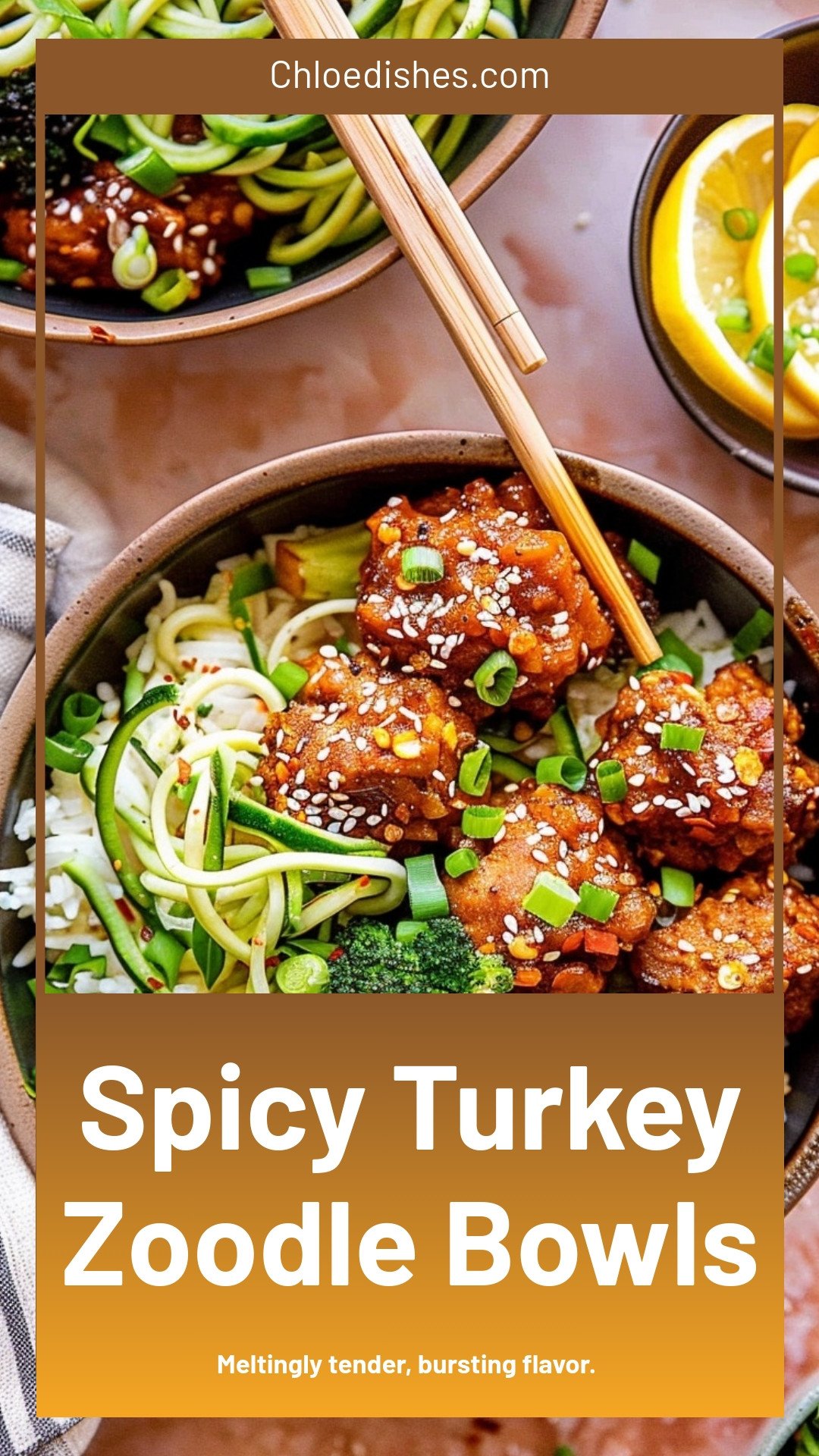 Spicy Turkey Zoodle Bowls
