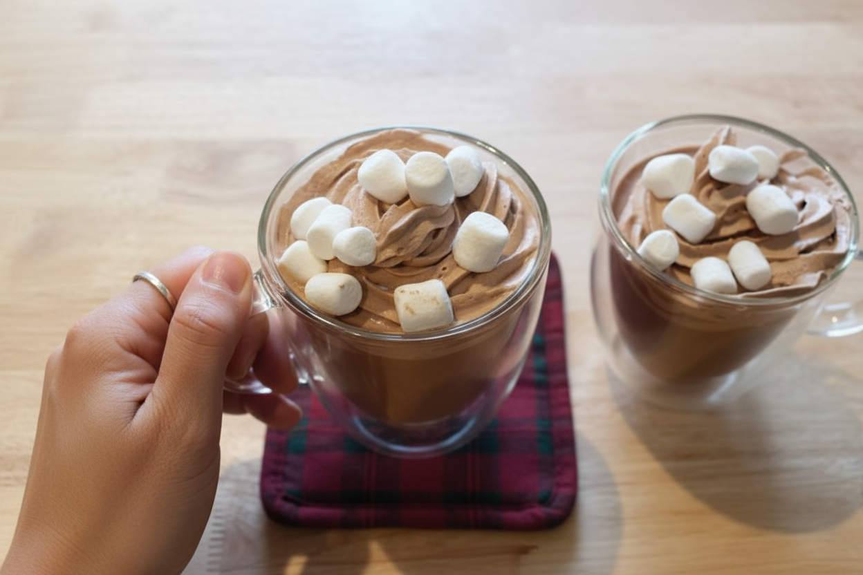 3 Ingredient Holiday Whipped Hot Chocolate