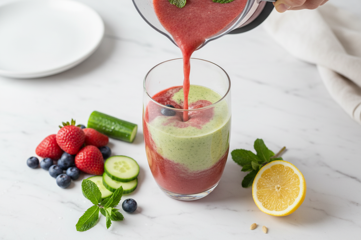 Berry Bliss Smoothie - from Magic in Our Kitchen | Caroline Chambers: Berry Bliss Smoothie Recipe from Caroline Chambers