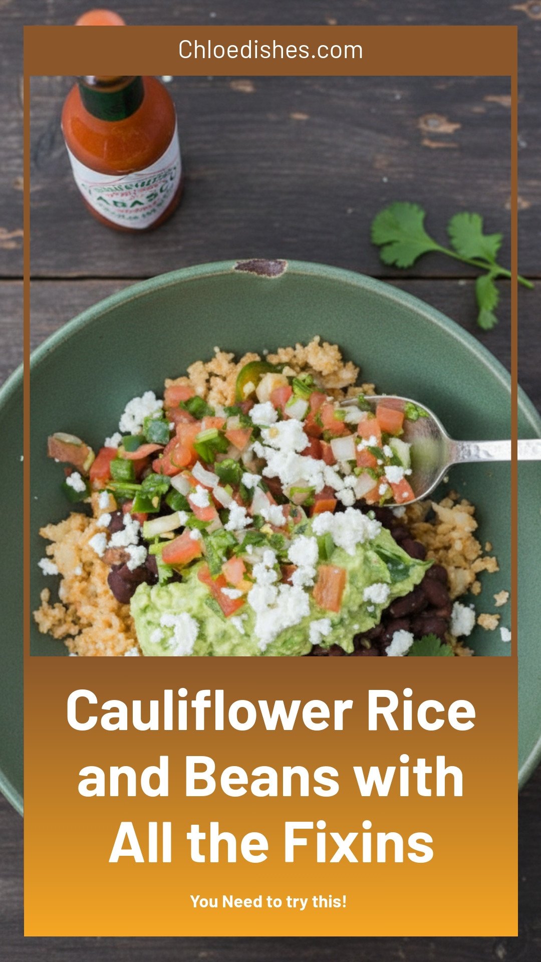 Cauliflower Rice and Beans with all the Fixin's | Caroline Chambers