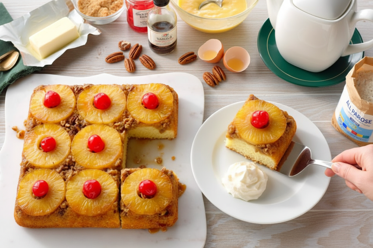 Classic Pineapple Upside Down Cake Baking Tutorial