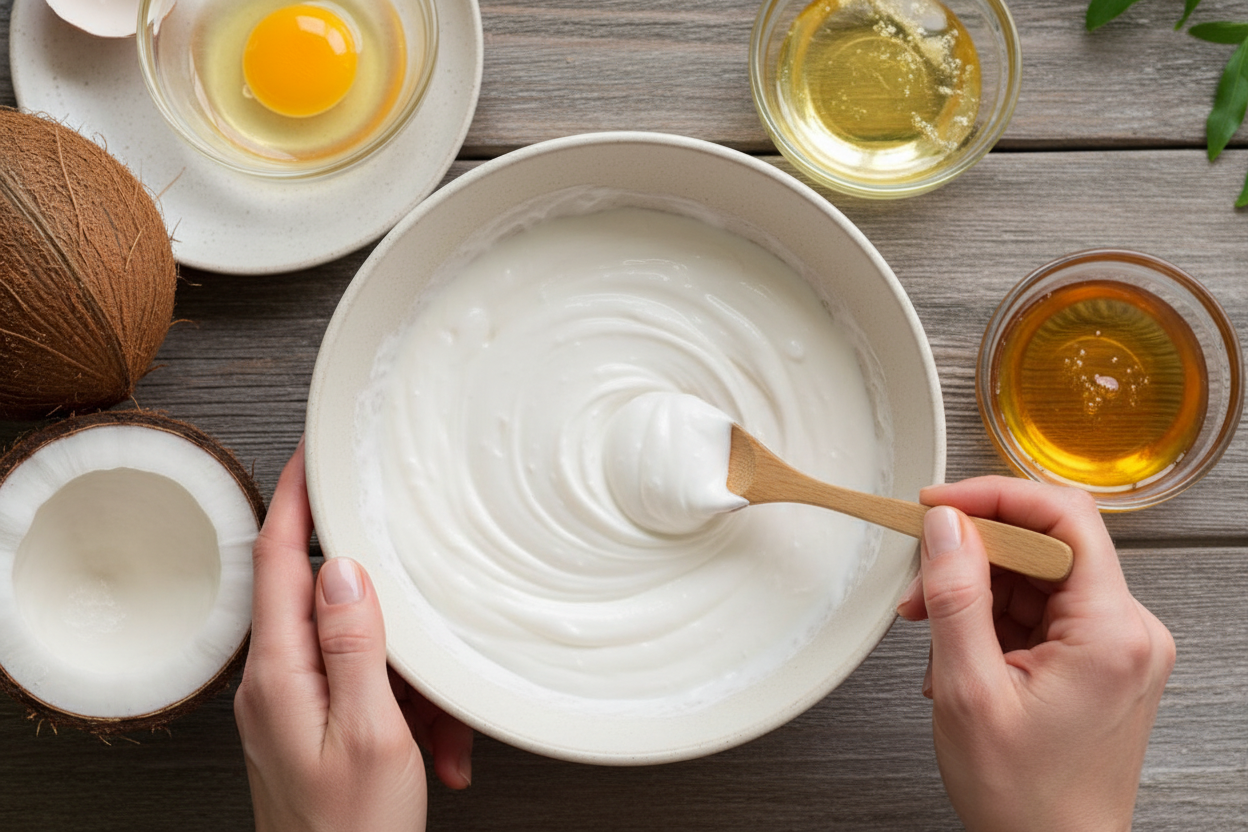 DIY Coconut Oil Hair Mask Recipe