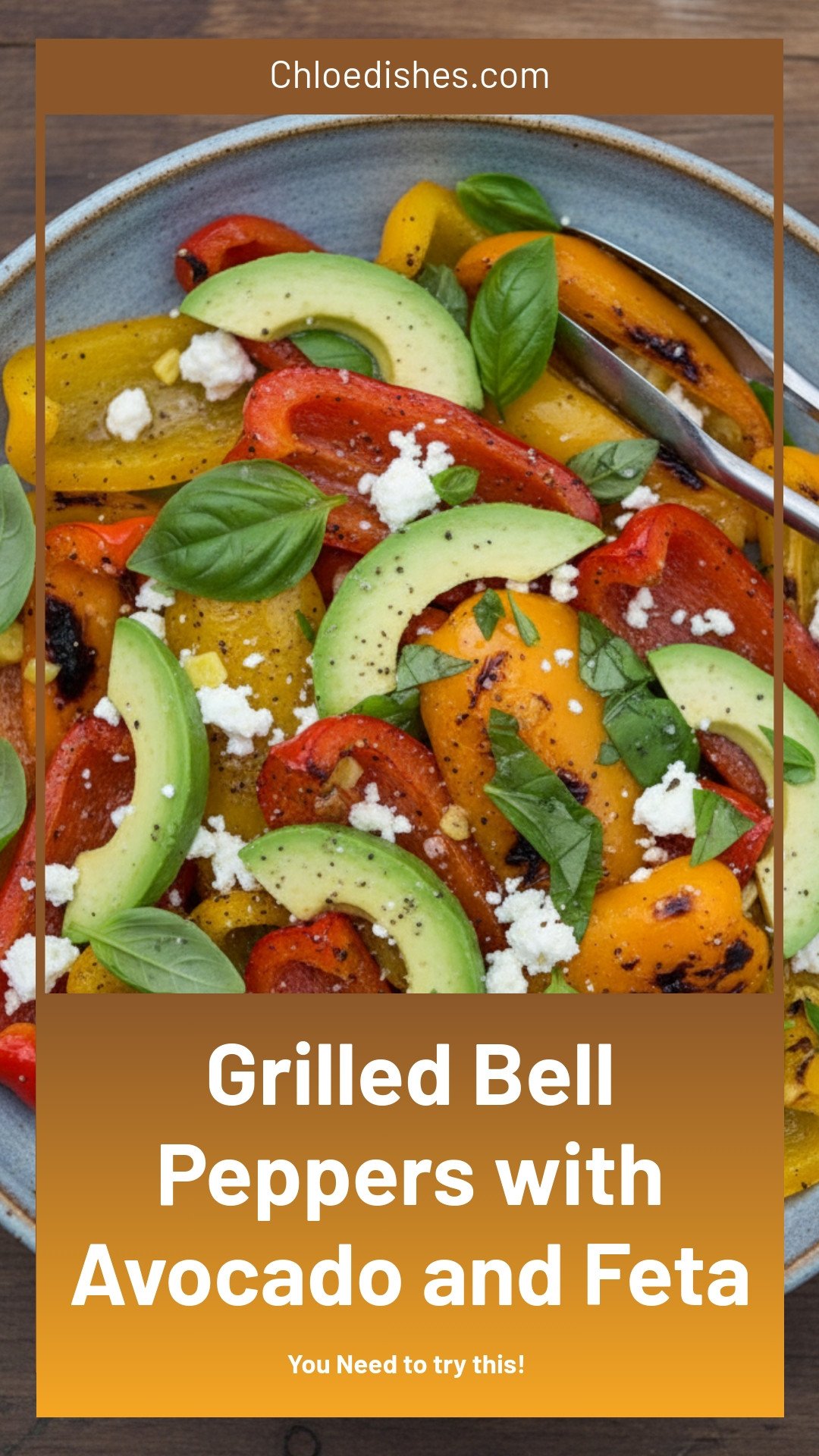 Grilled Bell Peppers with Avocado and Feta | Caroline Chambers