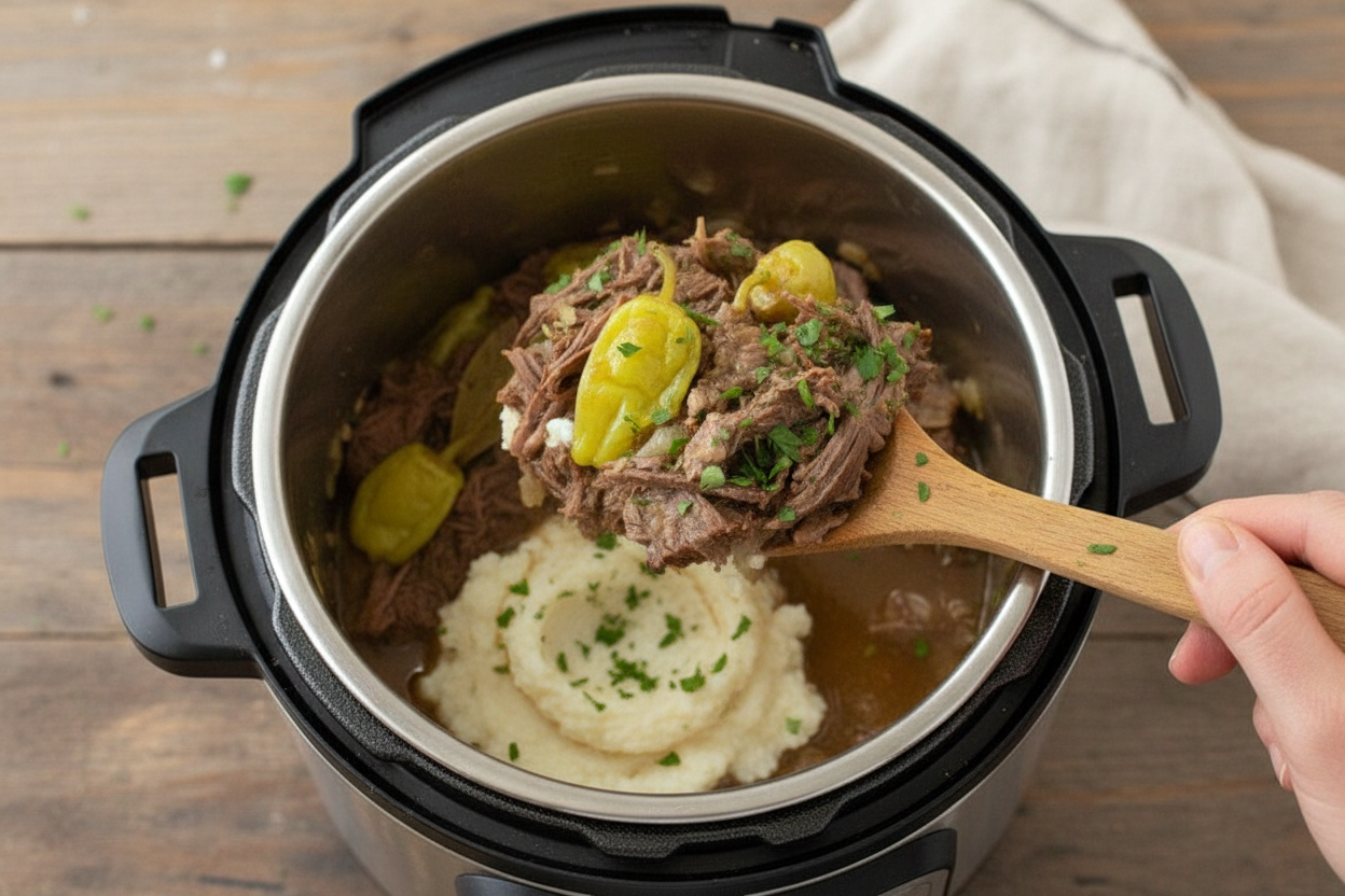 Healthier Mississippi Pot Roast in the Instant Pot