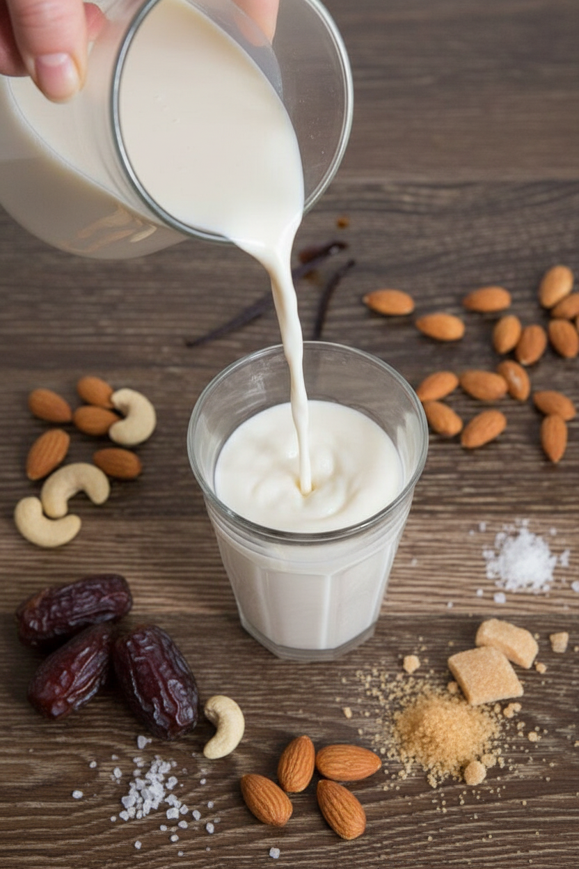 How to Make Almond Milk and Almond Coffee Creamer | Caroline Chambers