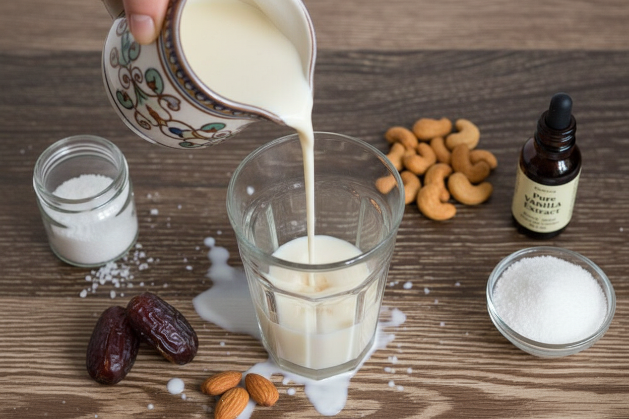 Homemade Almond Milk and Coffee Creamer Recipe