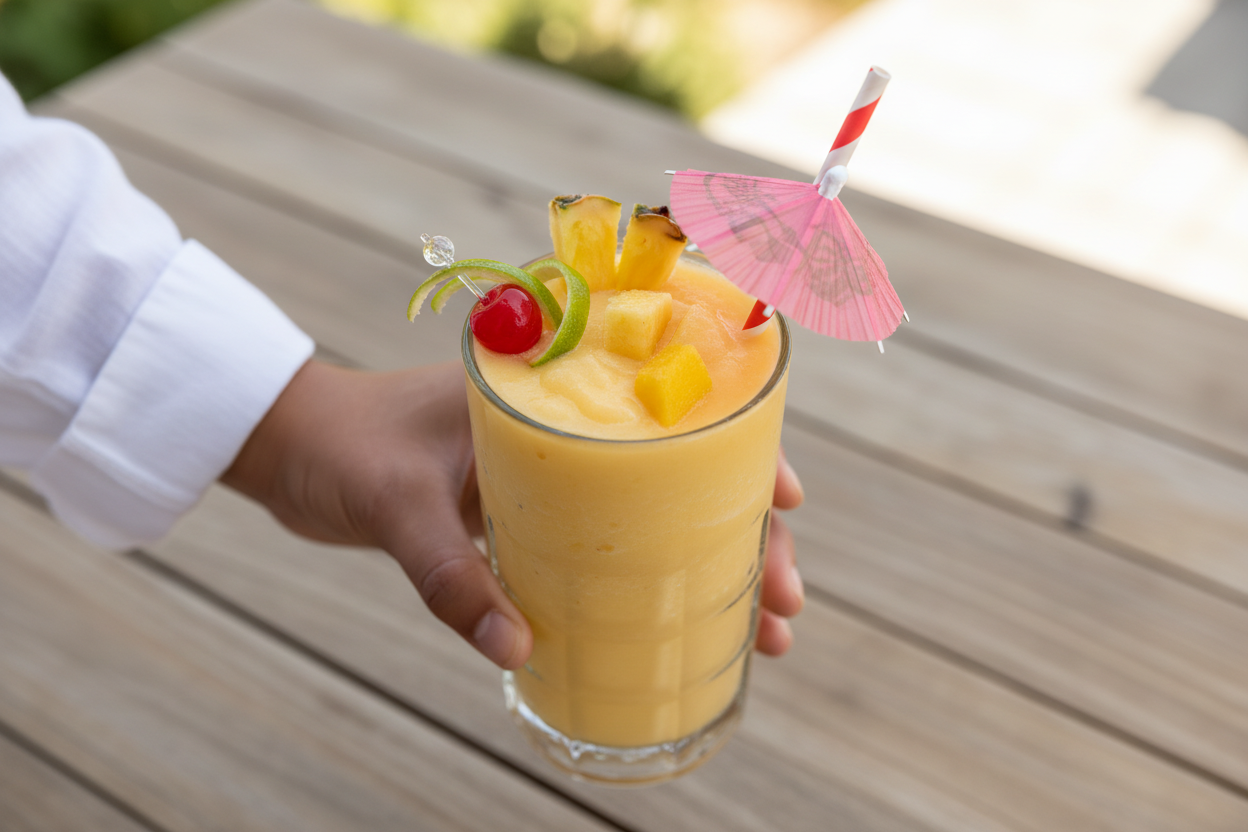 Mango Piña Colada | Caroline Chambers: Mango Piña Colada Recipe by Caroline Chambers