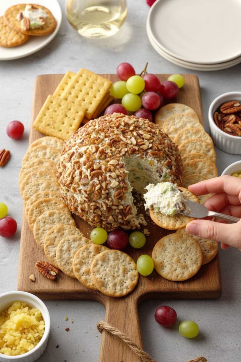 Watch Us Make: Pineapple Pecan Cheese Ball