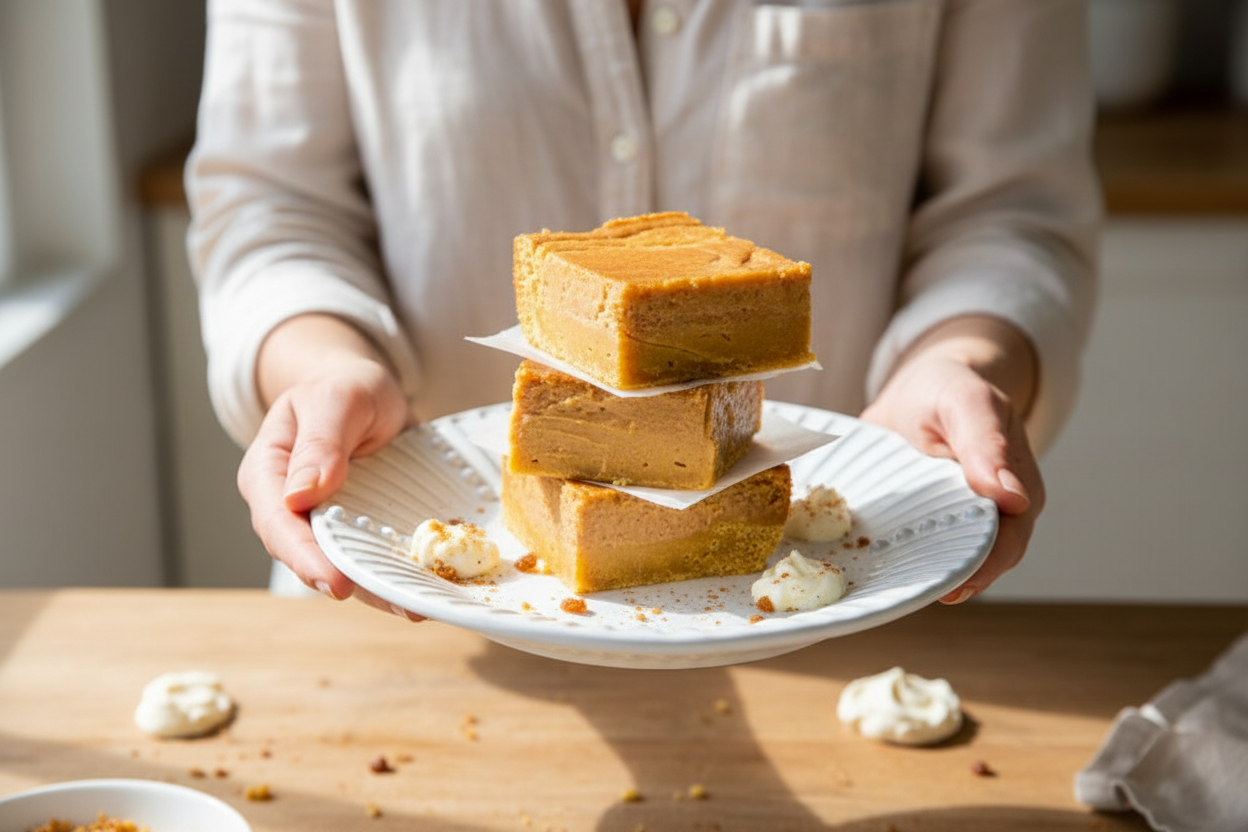 Pumpkin Cheesecake Blondies Recipe