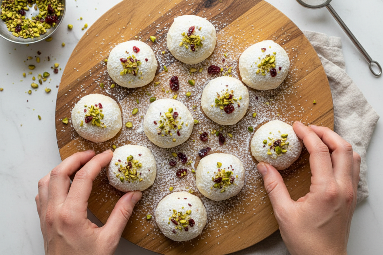 Air Fryer Snowball Cookies