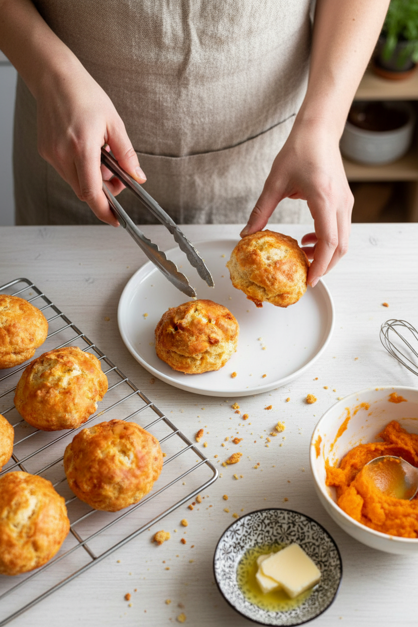 Sweet Potato Drop Biscuits (Air Fryer)