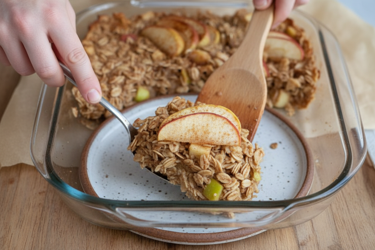 Baked Apple Cinnamon Oatmeal Recipe