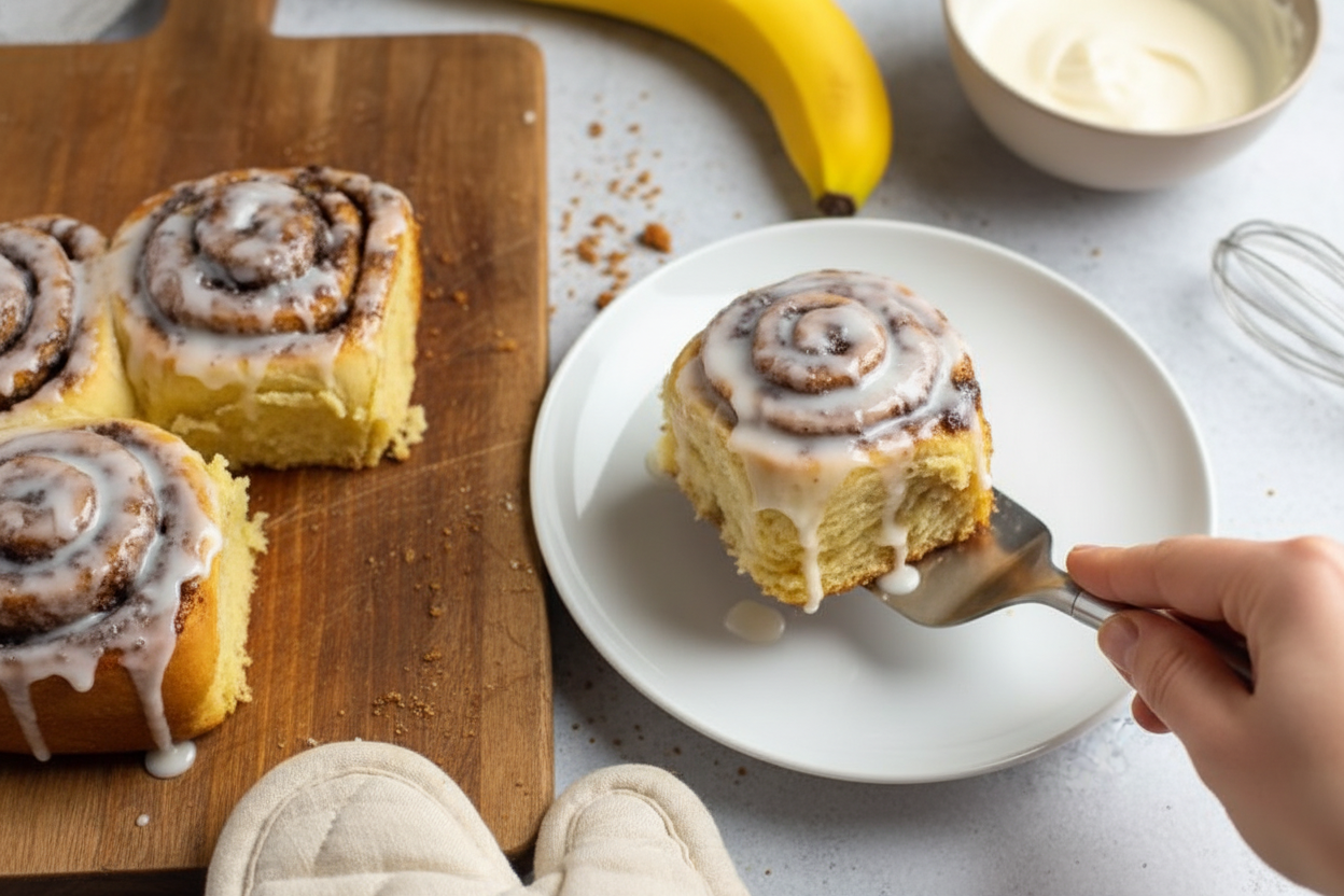Banana Bread Cinnamon Rolls Recipe