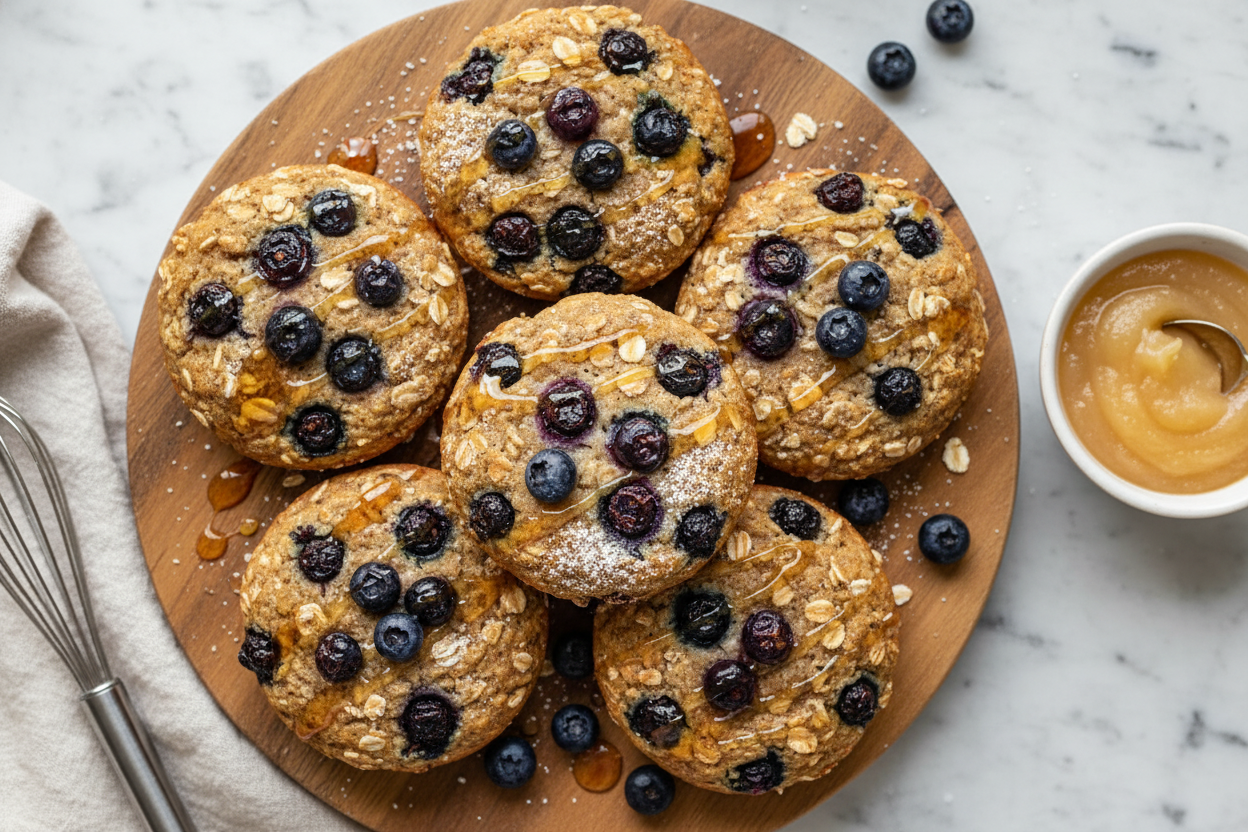 Blueberry Breakfast Rounds Recipe for Homemade Muffins