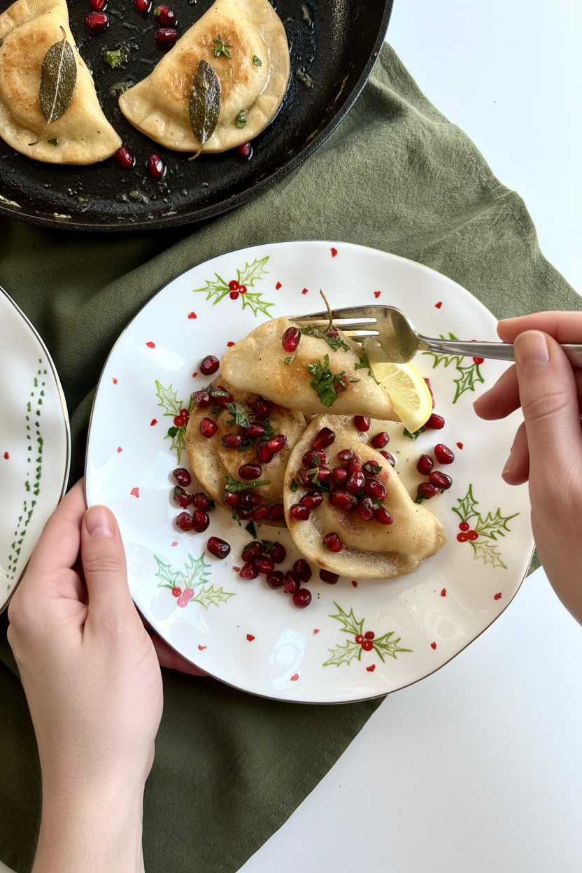 Brown Butter Sage Pierogies Appetizer Recipe | Caroline Chambers