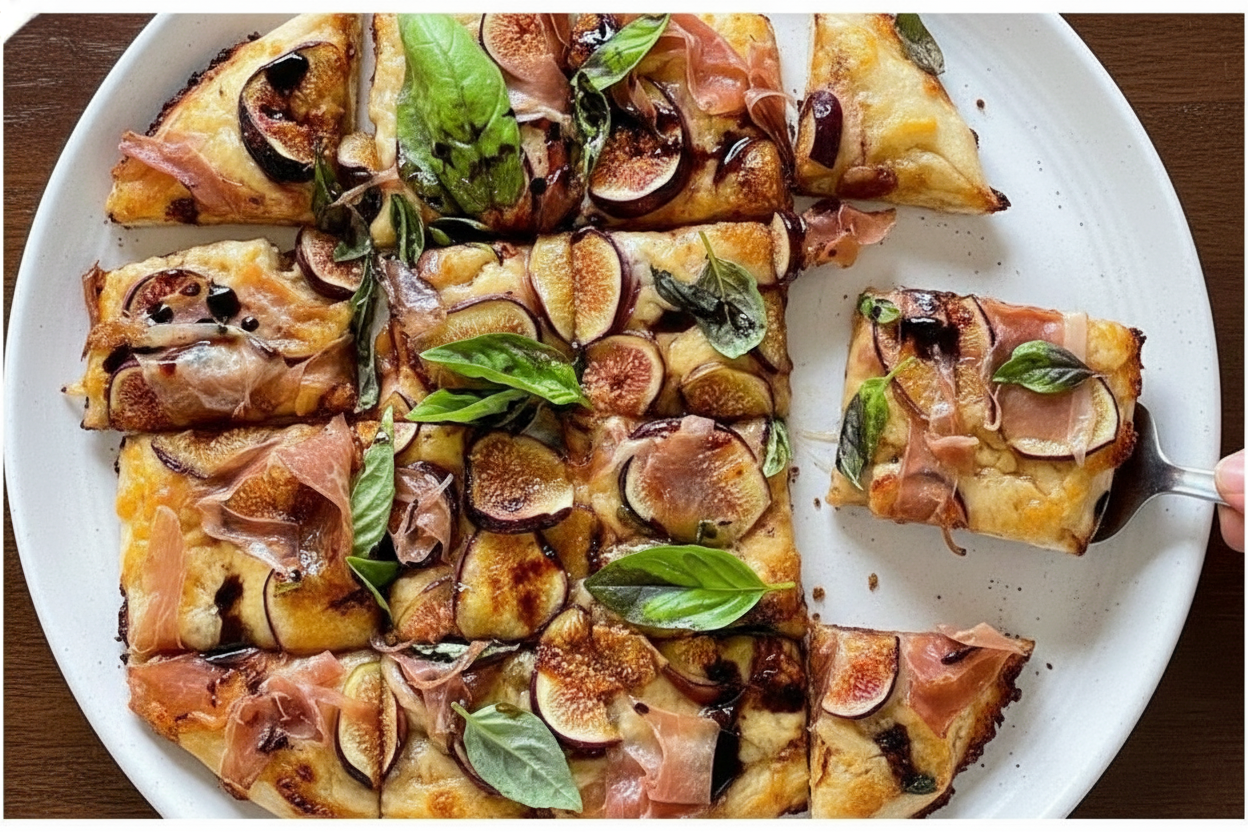 Caramelized Onion and Fig Pizza from Trader Joes