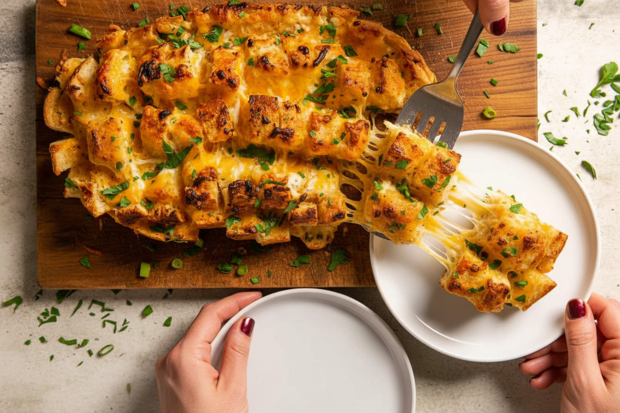 Cheesy Pull Apart Bread Recipe