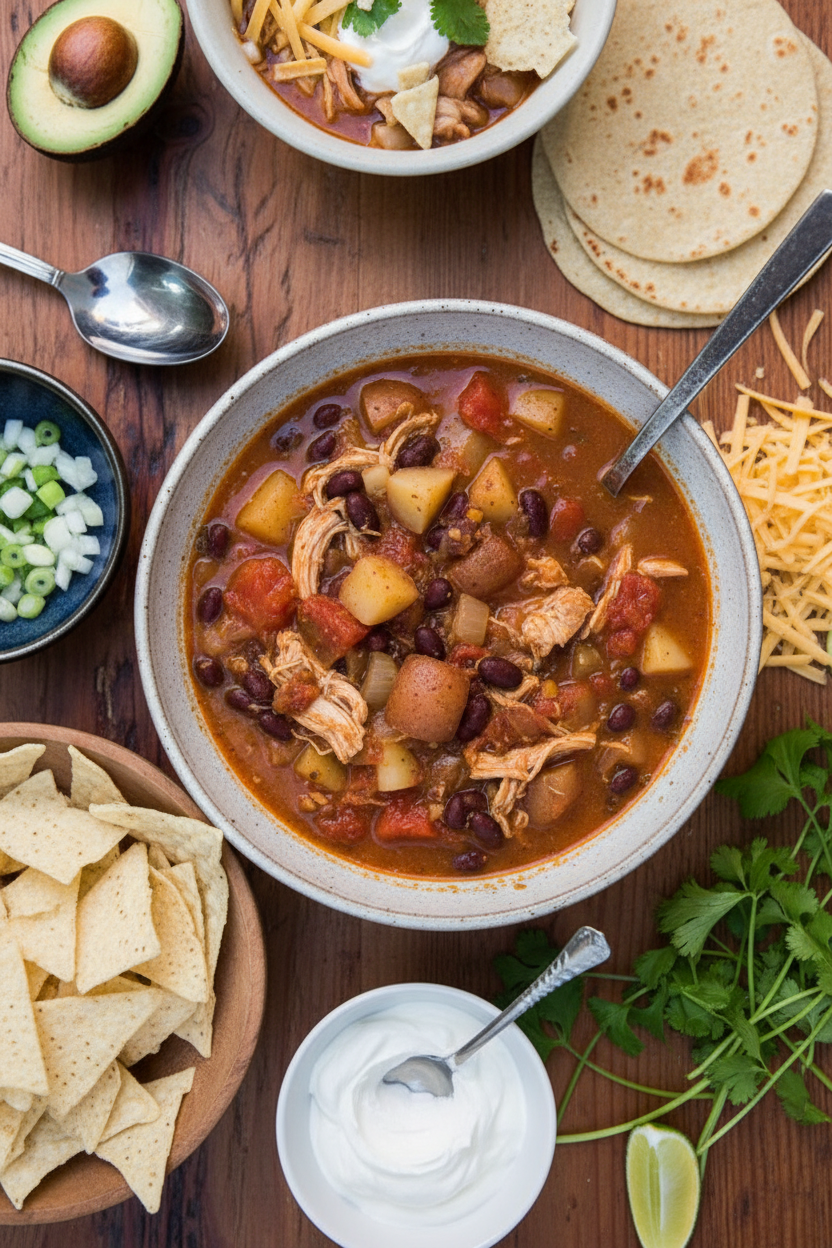 Chipotle Chicken Enchilada Stew | Caroline Chambers