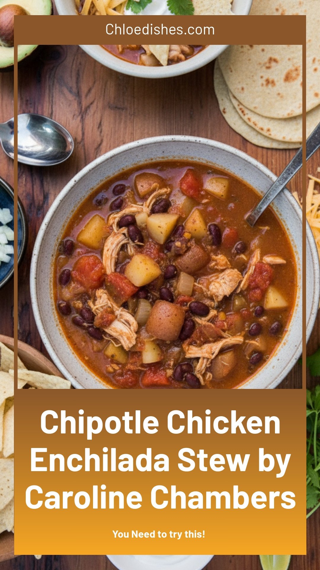Chipotle Chicken Enchilada Stew | Caroline Chambers