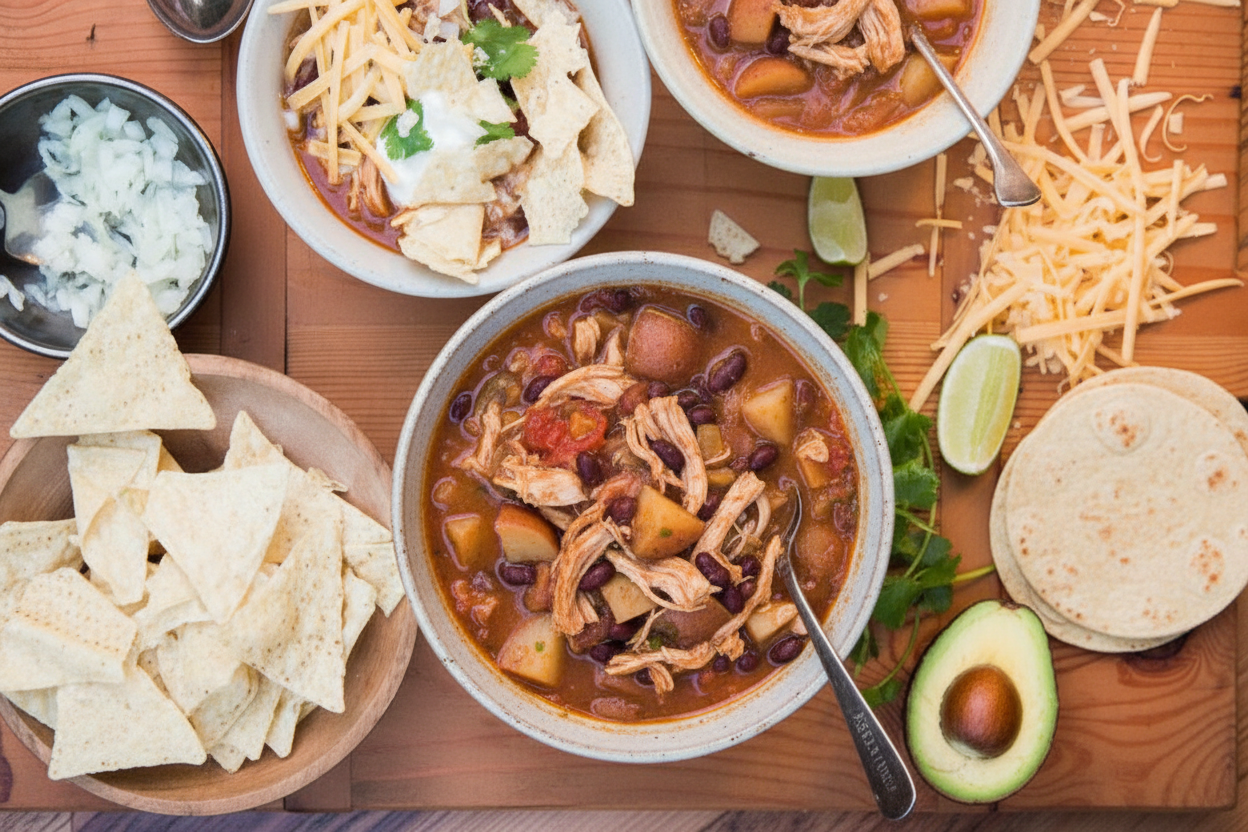 Chipotle Chicken Enchilada Stew by Caroline Chambers