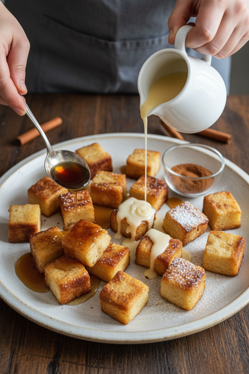 Cinnamon Roll French Toast Bites Recipe