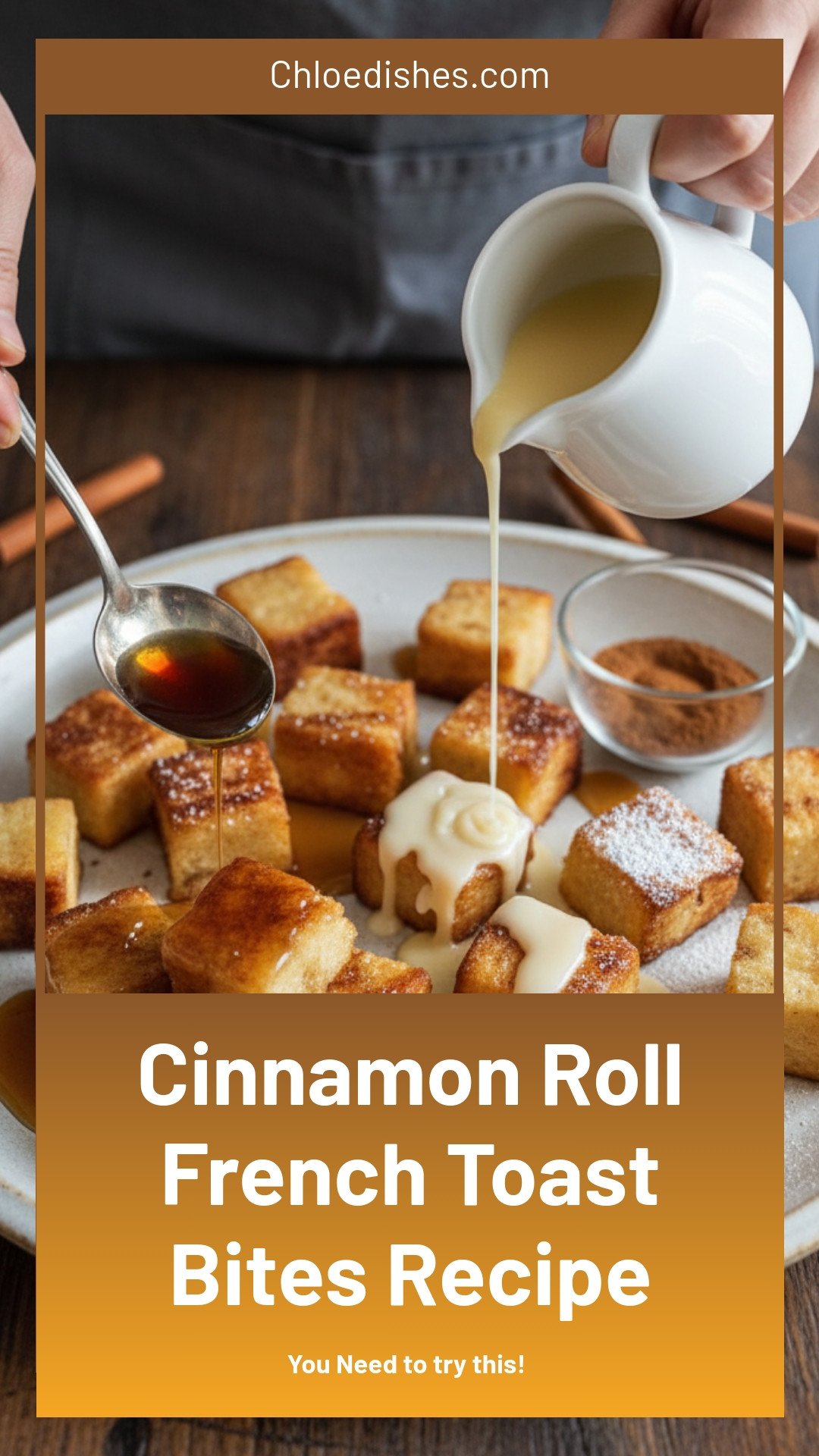 Cinnamon Roll French Toast Bites Recipe