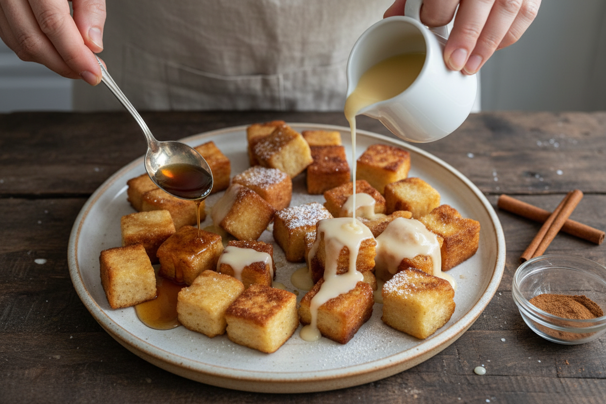 Cinnamon Roll French Toast Bites Recipe