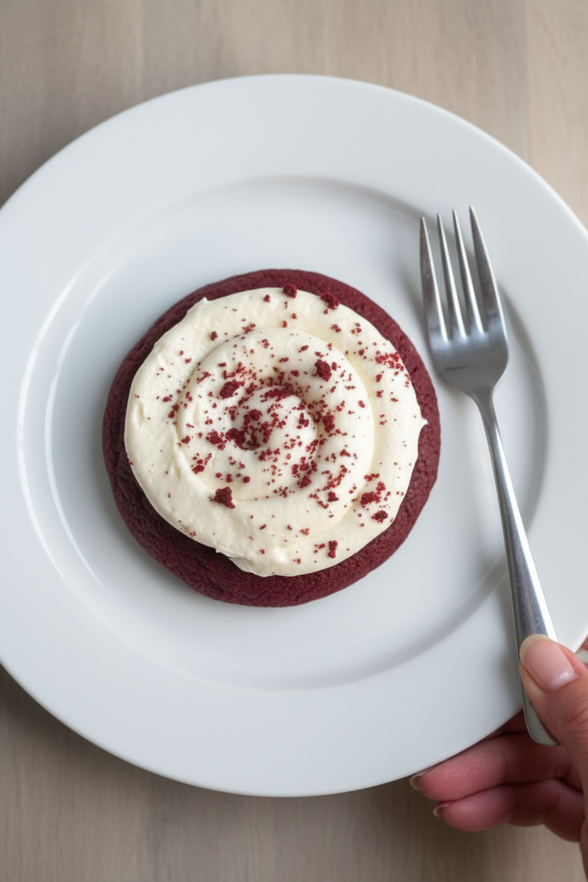 Crumbl Copycat Red Velvet Cookies