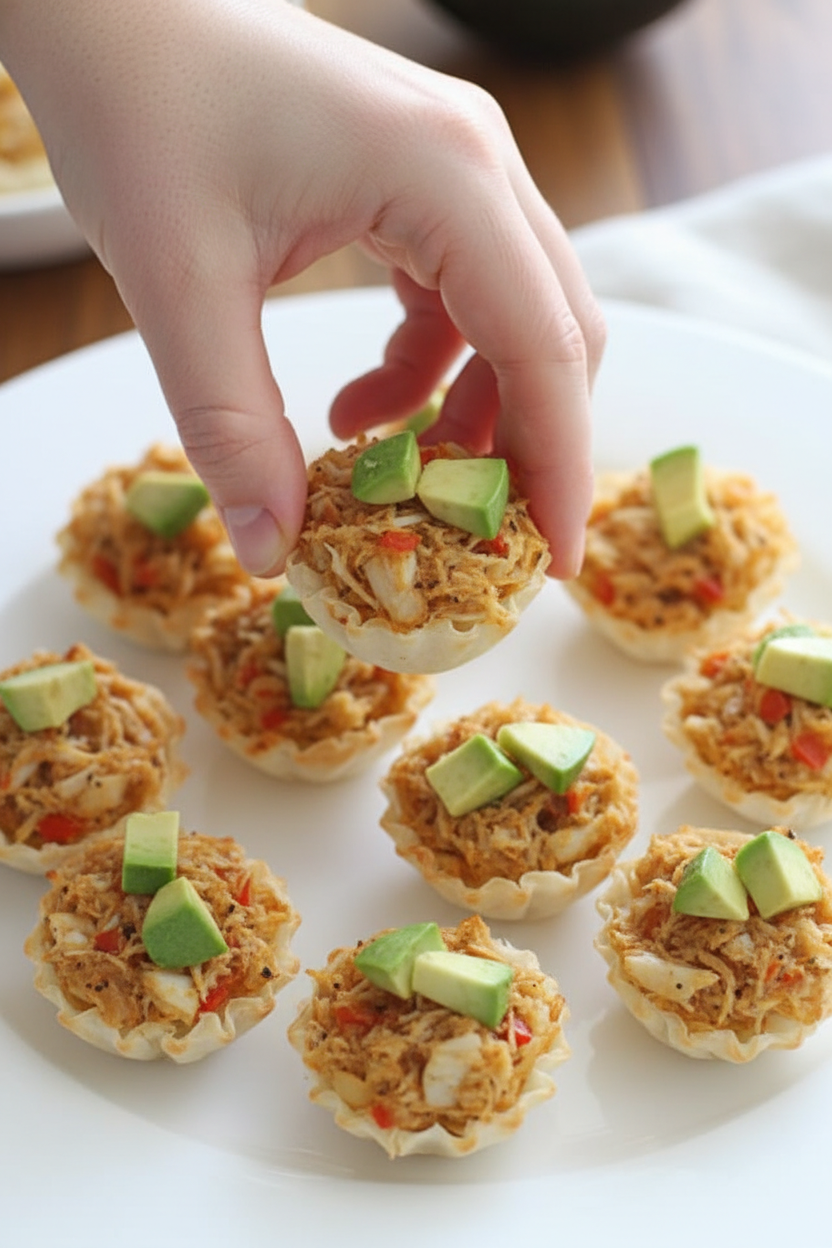 Crab and Avocado Phyllo Bites