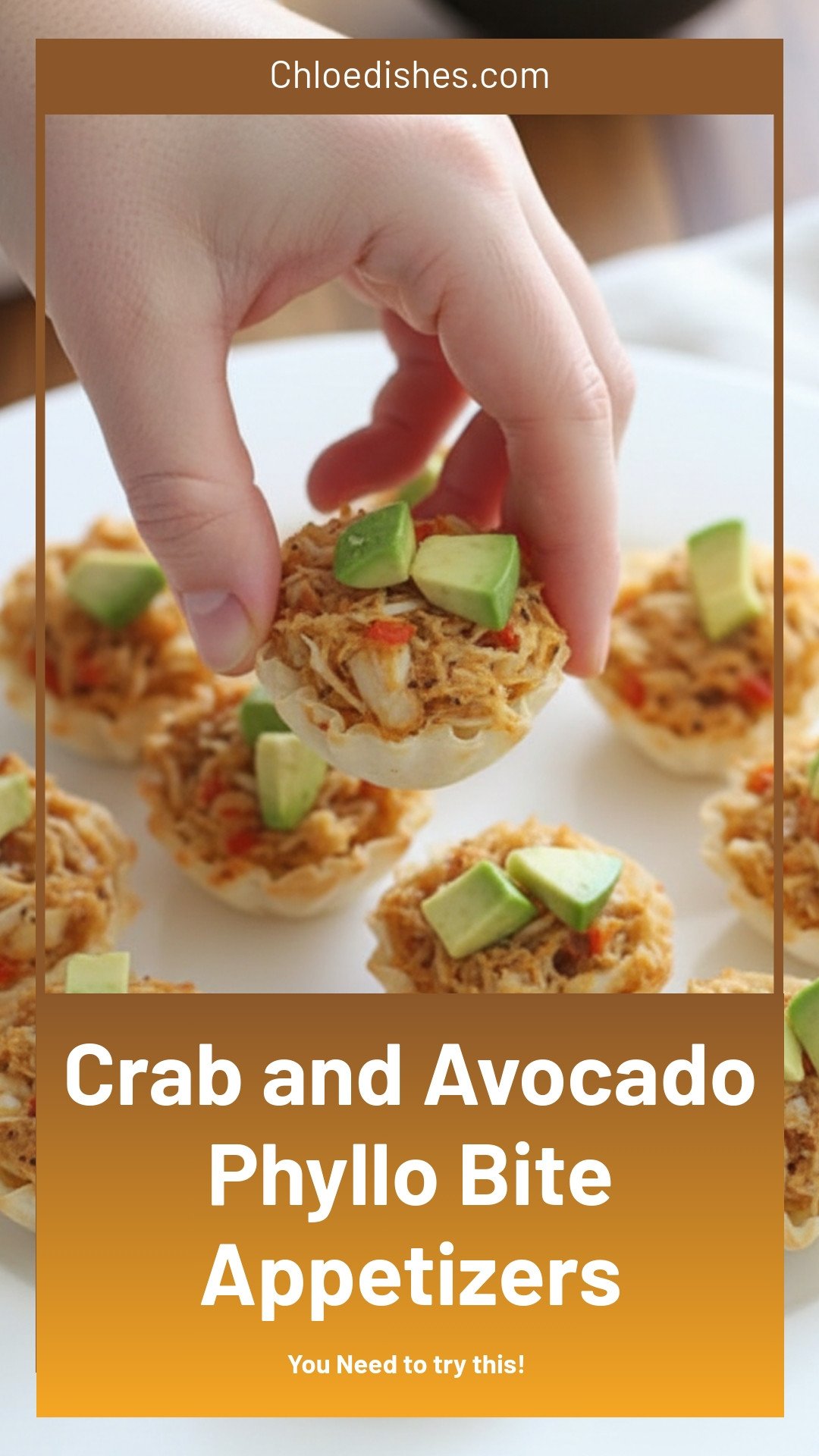 Crab and Avocado Phyllo Bites