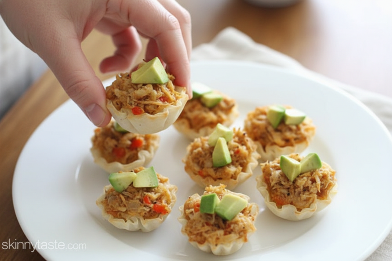 Crab and Avocado Phyllo Bite Appetizers