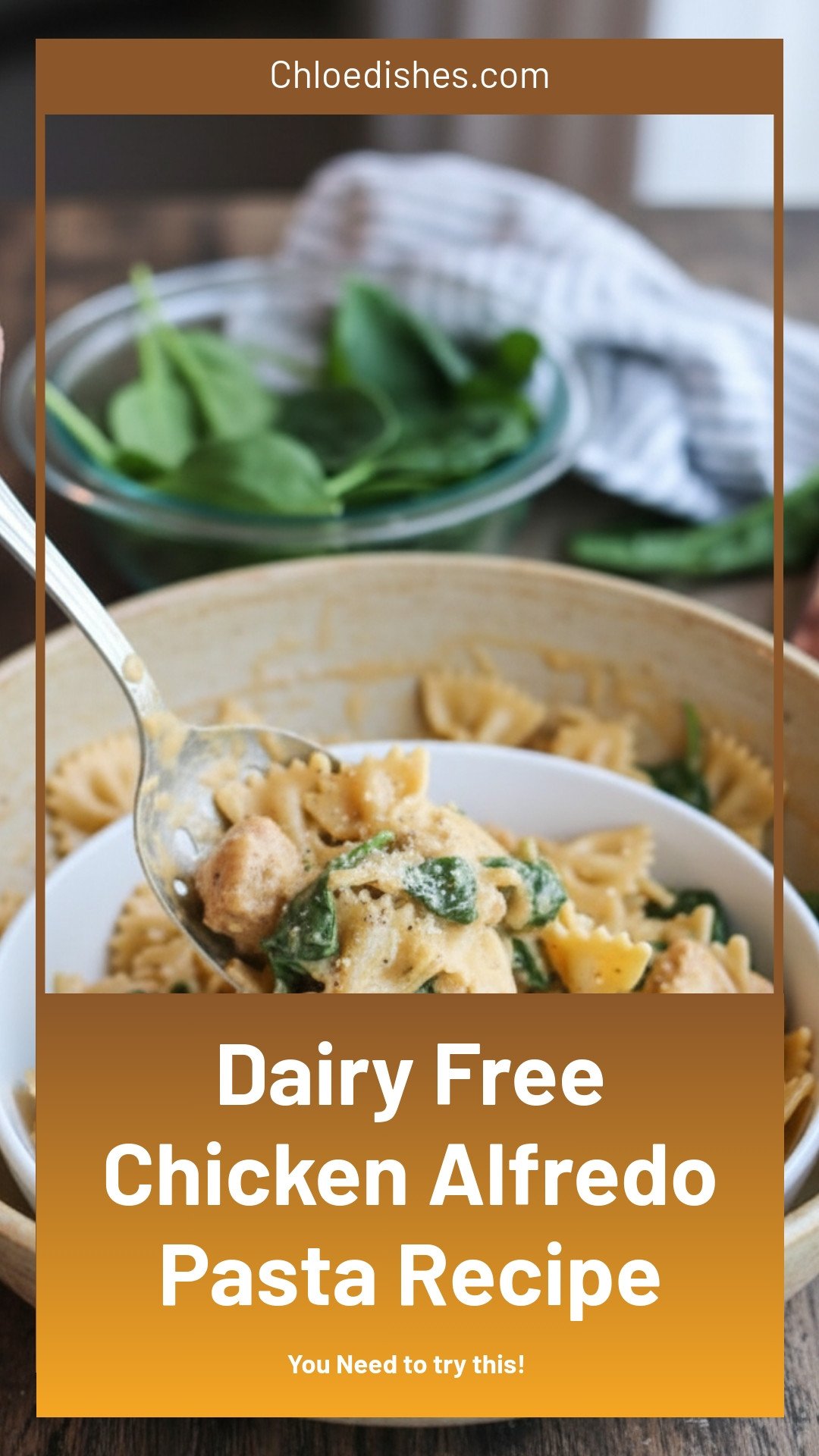 Dairy Free Chicken Alfredo