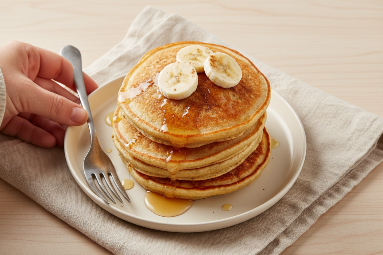 Easy Banana Pancakes for Weight Loss Breakfast