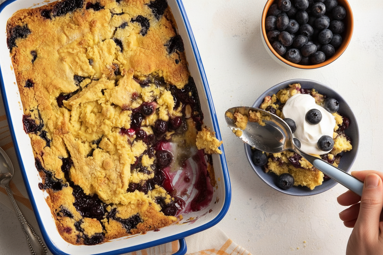 Easy Blueberry Dump Cake Recipe