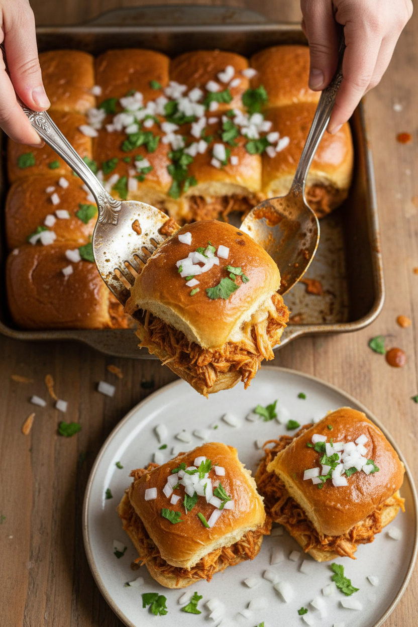 Easy Chicken Birria Sliders