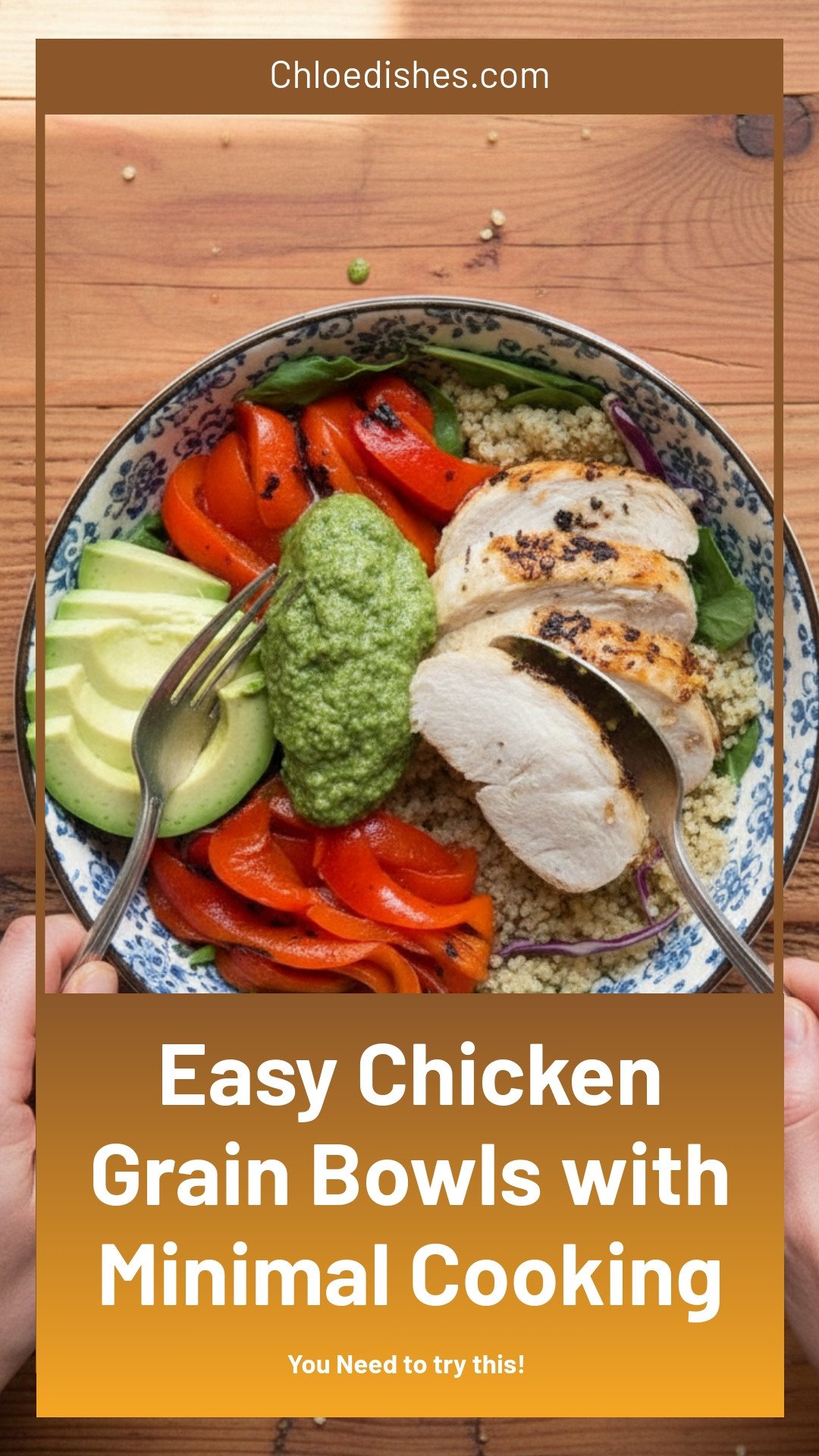 Hardly-Any-Cooking Chicken Grain Bowls | Caroline Chambers