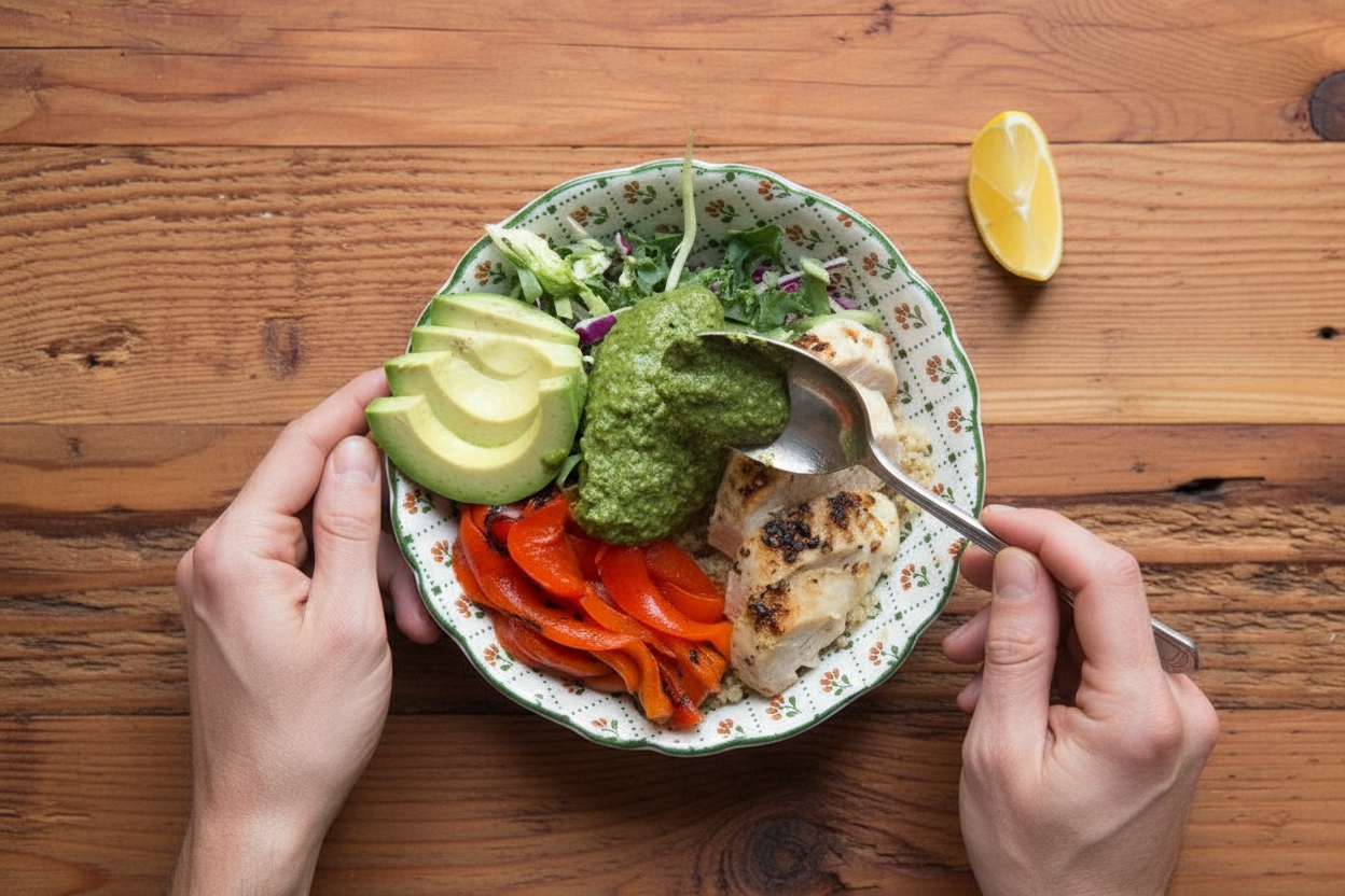 Easy Chicken Grain Bowls with Minimal Cooking