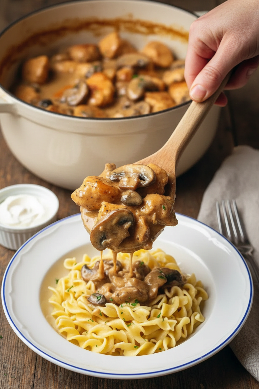 Easy Chicken Stroganoff